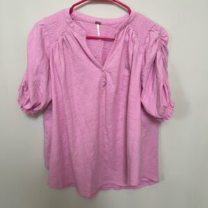 Free people pink top